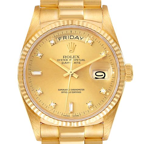 rolex day date president band zahlenzifferblatt|rolex day date 40 yellow gold.